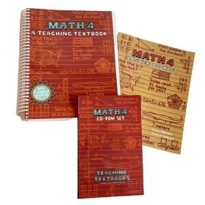 Teaching Textbooks Math 4 CD Set Textbook and Answer Book